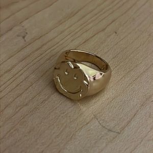 Gold Smiley Ring